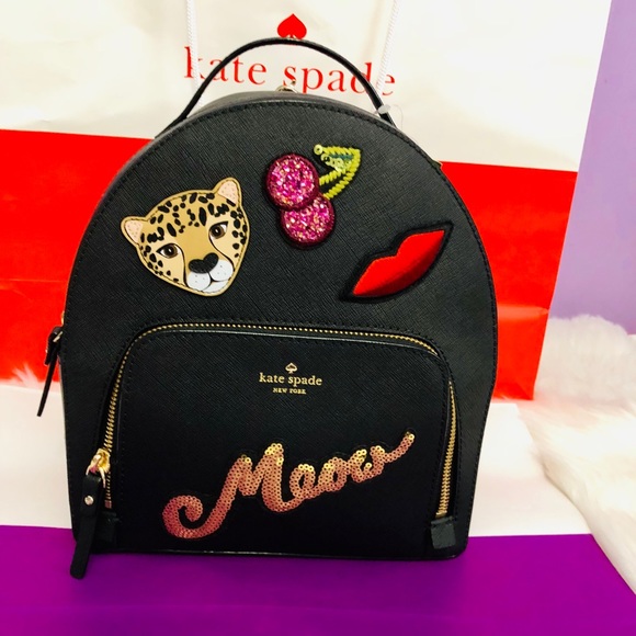 kate spade meow backpack